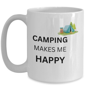 Camping novelty mug camper tent coffee mug hobby camping gift