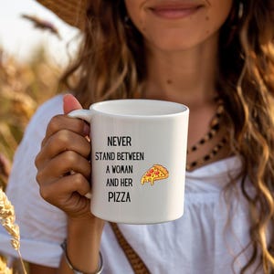 Lustige Pizza Geschenk Tasse