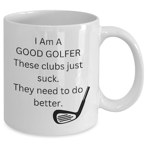 Golf club novelty mug coffee mug golfer