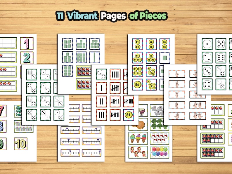 Number Counting Activity for Kids Number Match 1-10: Math Printable ...