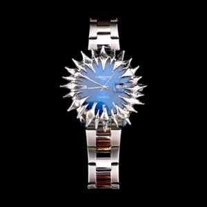 Spiky custom watch, soft soldered jewelry, gifts for him, cybercore jewelry