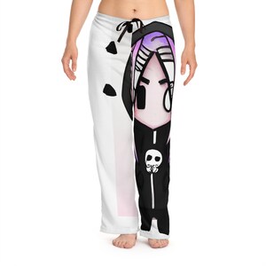 Chibi kawaii emo girl A Women&#39;s Pajama Pants (AOP)