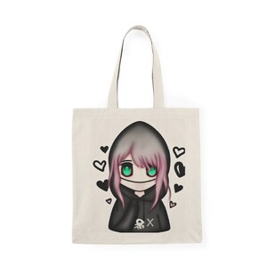 Chibi kawaii emo girl B Natural Tote Bag