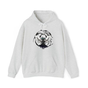 Emo chibi dark angel Unisex Heavy Blend™ Hooded Sweatshirt