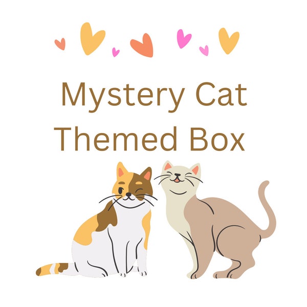 Mystery Cat Themed Box Surprise Cat Lovers Gift