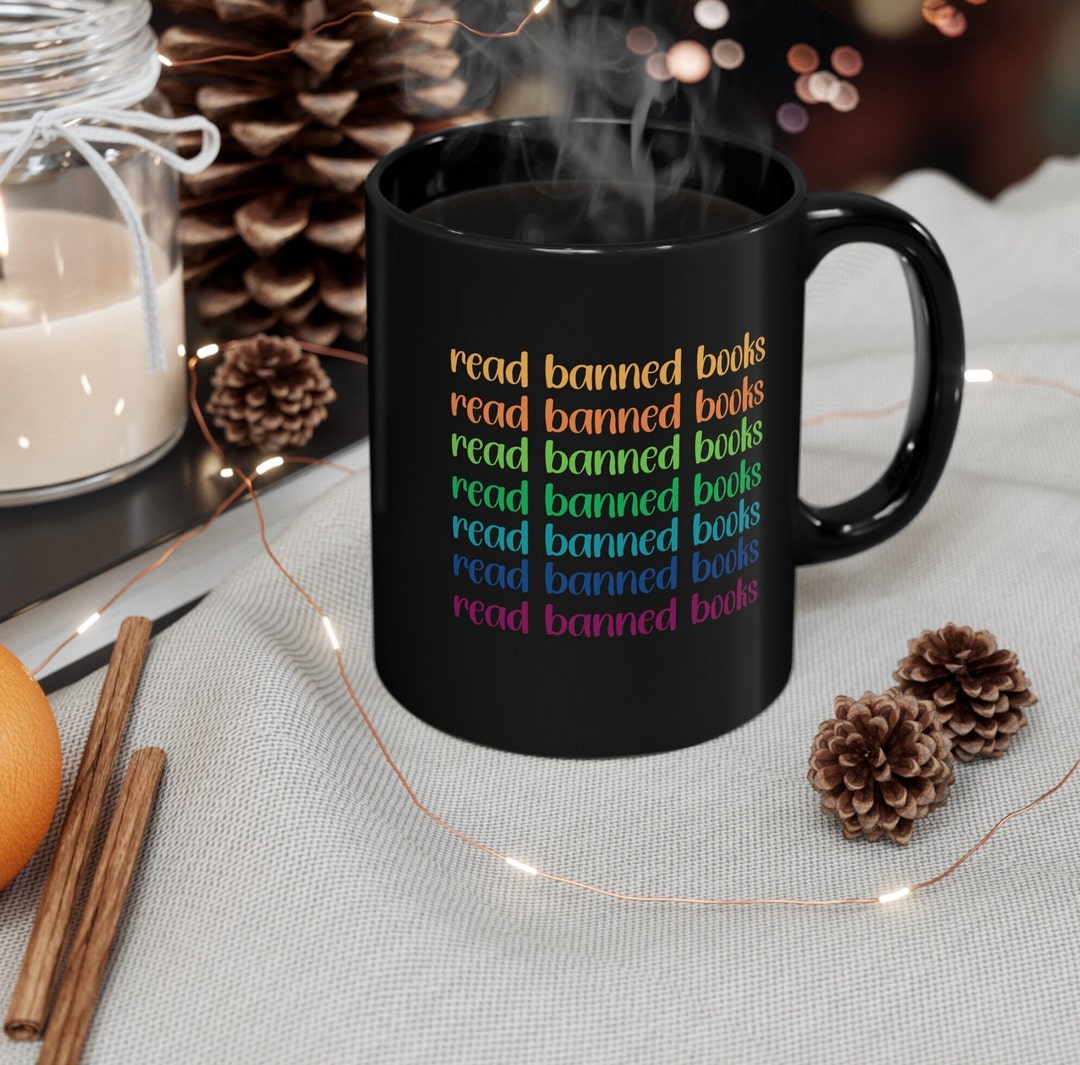 Book Club Coffee Mug,mug Read Banned Books,book Club Coffee Cup,banned