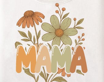 Floral Mama png, Boho Floral Mama png, Mama png, Floral Spring Png, Gift for Mom, Mother, Boho Mama Shirt Design, Mothers Day png