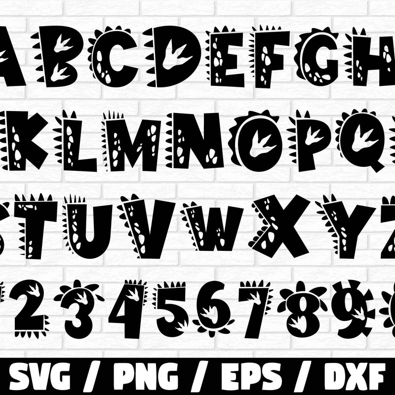 Dinosaur Cricut Template - Etsy