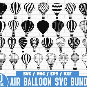 Heißluftballon SVG Bundle, Heißluftballon svg, Heißluftballon Png, Heißluftballon Eps, Heißluftballon Vektor, Heißluftballon Schnittdateien für Cricut