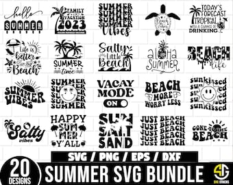 Summer Svg Bundle, Summer Vibes Svg, Beach Svg Bundle, Beach Life Svg, Summer Shirt Svg, Summer Quotes Svg, Beach Quotes Svg Cut File