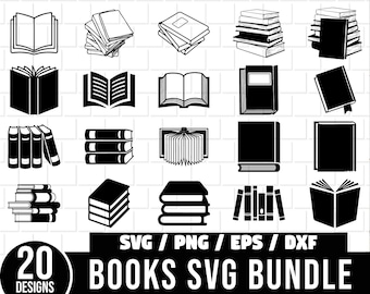 Books SVG Bundle, Book Lover SVG Bundle, Book Svg, Reading SVG Bundle, Library Svg, School Svg, , Open Book worm svg, Stack of books svg