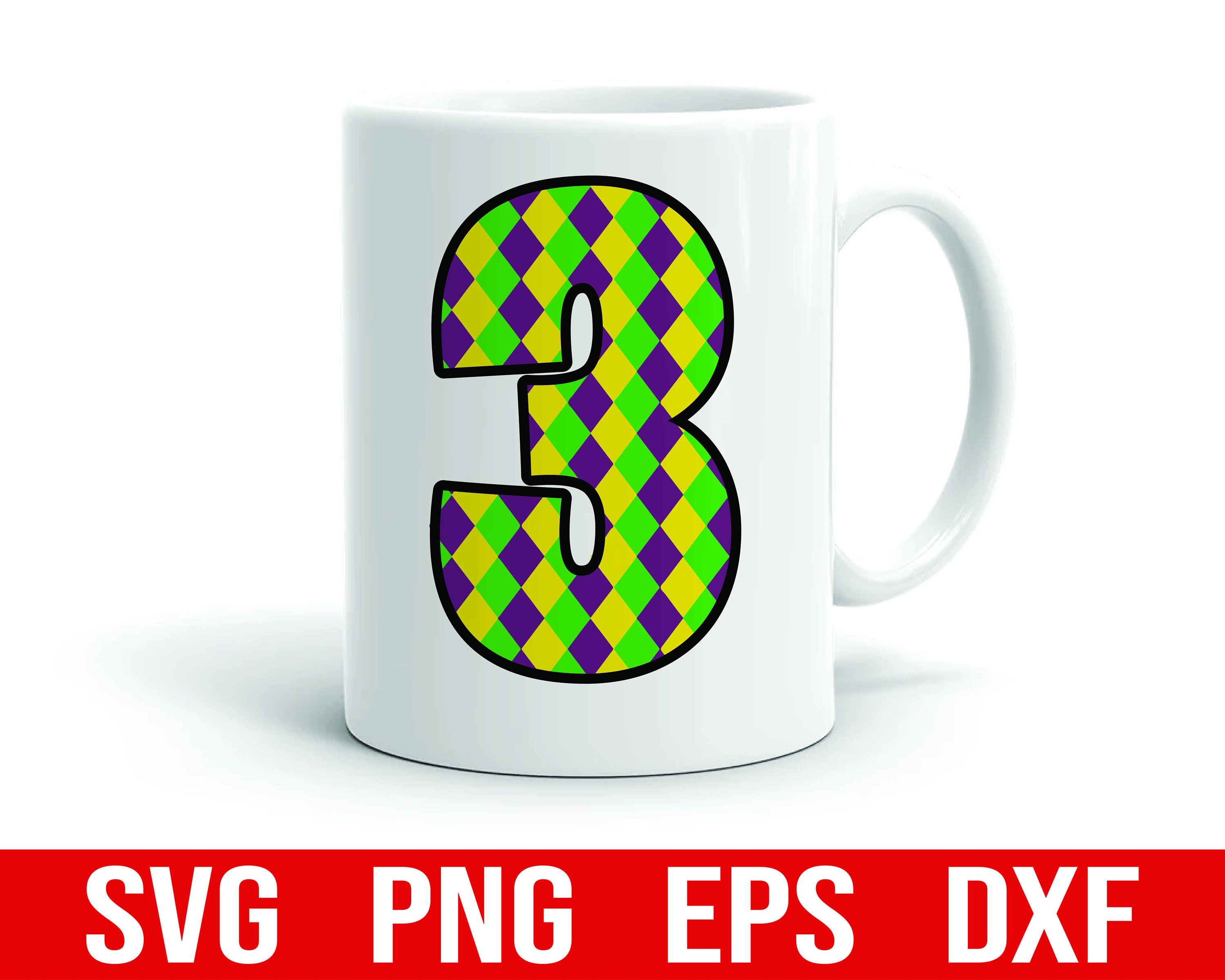 mardi gras number font