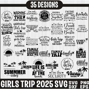 Pacchetto Svg Viaggio tra ragazze 2025, Svg viaggio delle migliori amiche, Svg vacanza tra ragazze, Svg serata tra ragazze, Svg viaggio su strada, Svg weekend tra ragazze, Svg viaggio su strada