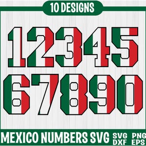 Mexiko Schriftart SVG, Mexiko Flagge Zahlen Clipart, Mexiko Schrift png, Mexiko Flagge png, Mexikanische Flagge Zahlen Clipart, Mexiko Alphabet