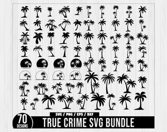 Palmera SVG, Paquete de palmeras SVG, Calcomanía de palmera, Archivo de corte de palmera, Silueta de palmera, Clipart de palmera, Palma PNG, Palmera tropical SVG