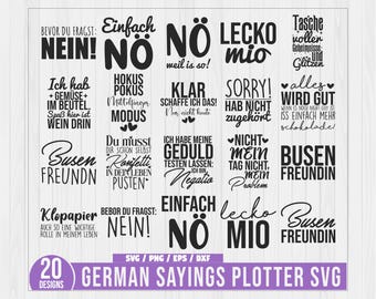 German sayings plotter Svg Bundle, Busenfreundin svg, Jute bag plotting svg, Funny sayings svg, Bag sayings bundle svg, German Plotter Files