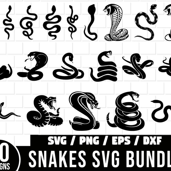 Snake Svg Bundle, Snake Clipart, Png, Boho Snake Svg, Snake Flowers Svg, Floral Snake Svg, Snake Head Svg, Cobra Clipart, Bohemian Snake Svg