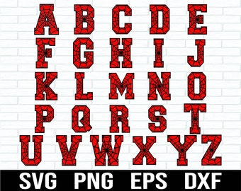 Araignée police SVG, Svg ALPHABET araignée, Clipart police araignée, Halloween lettres Svg, police toile d'araignée, toile d'araignée SVG