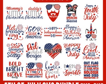 4th of July SVG Bundle, July 4th svg, Fourth of July svg, America svg, Patriotic, Independence Day Shirt, USA Flag svg, July 4th png