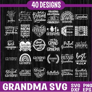 Oma SVG Bundle, Oma Zitate svg, Oma Shirt svg png, Beste Oma aller Oma Shirt SVG, gesegnete Oma SVG, Oma Herz svg
