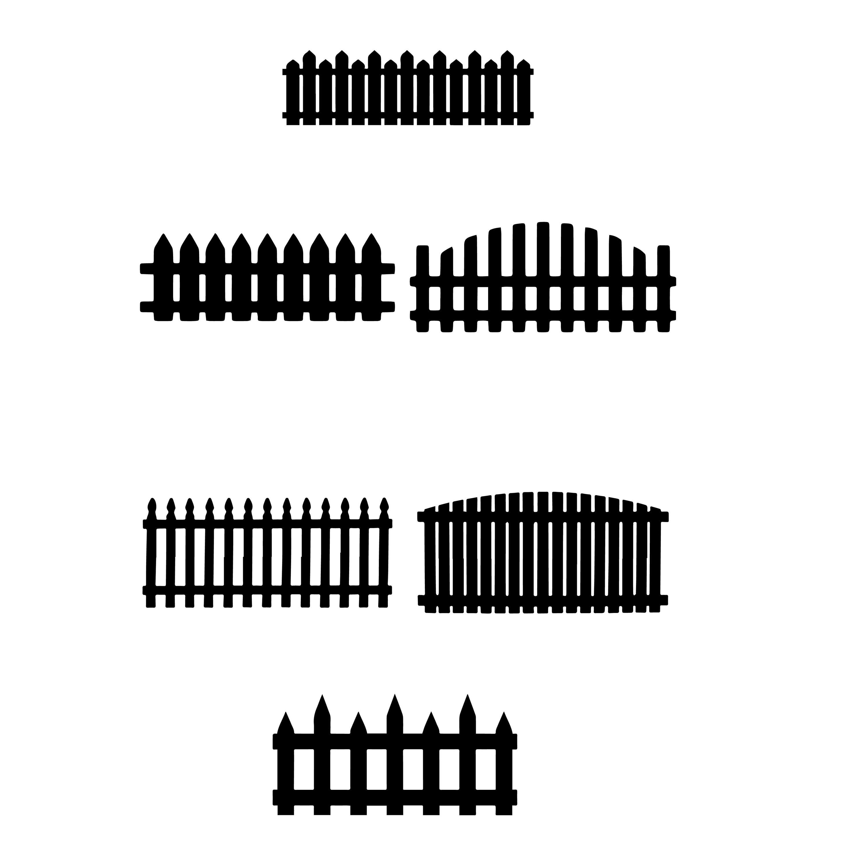 Fence SVG Bundle, Picket Fence Svg, Iron Cast Fence Svg, Wooden Fence ...