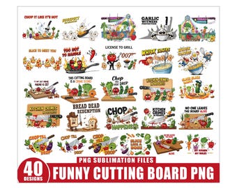 40 Funny Cutting Board sublimation designs png,cutting board bundle,funny kitchen png, Sarcastic Kitchen Decor, cutting board designs