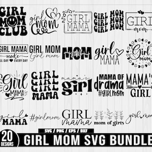 Mädchen Mama SVG Bundle, Mädchen Mama SVG Png, Mädchen Mama SVG, Mama Leben SVG, Shirt Design, den ganzen Tag jeden Tag svg, Muttertags Shirt, Girl Mama png