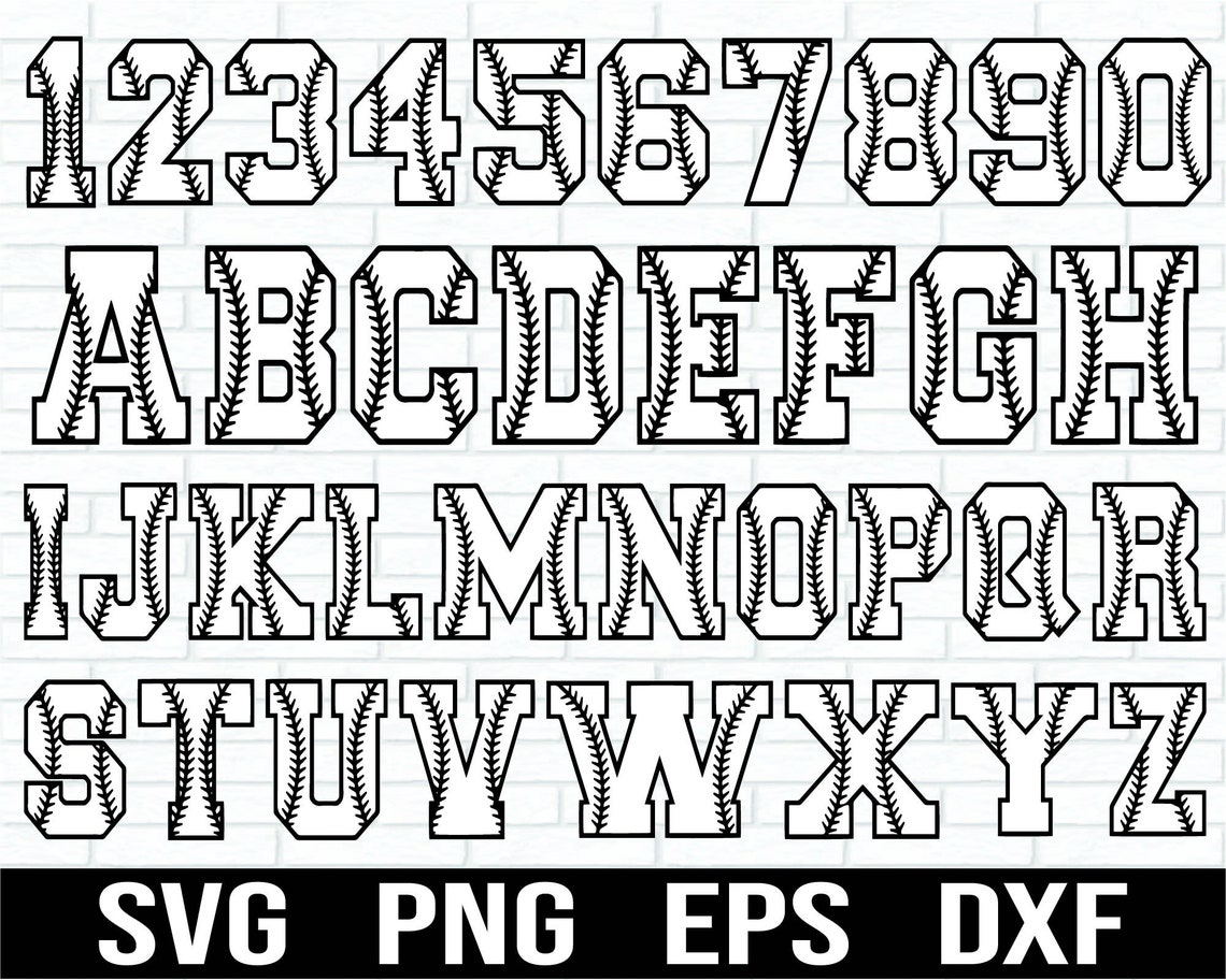Baseball Font Svg, Baseball Team Svg, Baseball Mom Svg, Softball Svg ...