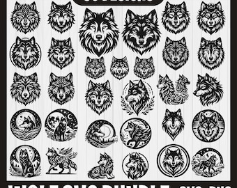 Pakiet Wolf Svg, Sylwetka Wilka, Przygoda Wilka Svg, Wilk Svg, Głowa Wilka Svg, Clipart Wilka, Wilk Svg, Pakiet Wilka Png, Wilk Górski Svg