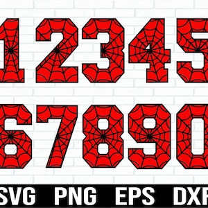 Fuente de araña SVG, paquete de números de araña Svg, clipart de fuente de araña, letras de Halloween Svg, fuente de telaraña, telaraña SVG