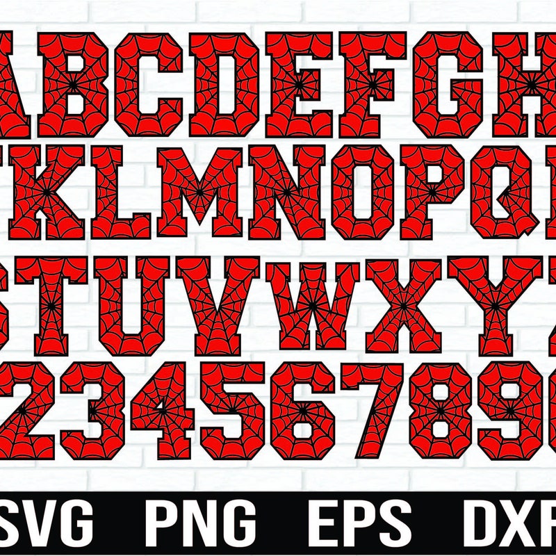 Halloween Spider Letters - Etsy