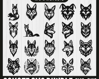Pacchetto SVG Coyote, Coyote dxf, Coyote png, Coyote vettore, Coyote clipart, Coyote design, Coyote arte, Coyote grafica