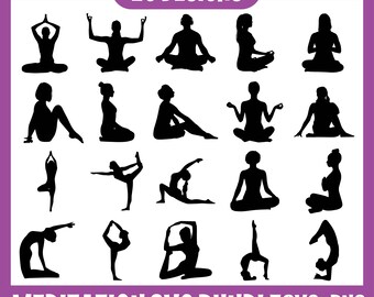 Pacchetto SVG Meditazione, Yoga svg, Namaste Svg, Citazioni Meditazione, File di taglio Meditazione, Mandala svg, Spiritual svg png