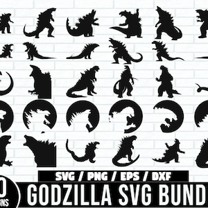 Godzilla svg Bundle, Godzilla svg, Godzilla Silhouette, Godzilla Clip Art, Godzilla Schnittdatei, Godzilla Vektor, Godzilla png, Godzilla