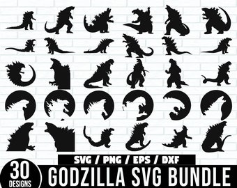 Godzilla svg Bundle, Godzilla svg, Godzilla Silhouette, Godzilla Clip Art, Godzilla Cut File, Godzilla Vector, Godzilla png, Godzilla