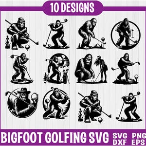 Golf bigfoot svg, golf usa flag name frame svg png, golf player svg png, Golf svg, Golfing Svg, Golf logo, Golf ball svg