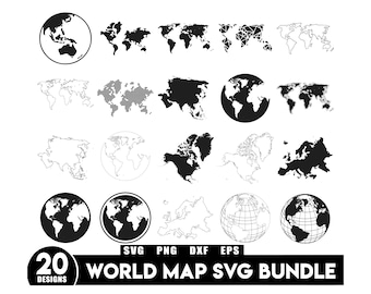 Weltkarte, Weltkarte Silhouette, Weltkarte Vektor, Weltkarte Clipart, Weltkarte Dxf, Asien Karte svg, Europa Karte, Welt Silhouette