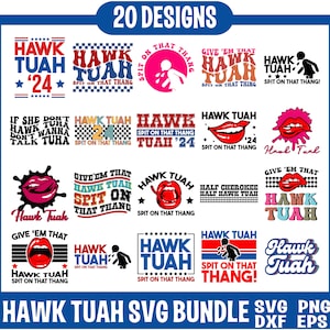 Paquete Hawk Tuah SVG, Hawk Tuah escupe en ese Thang Svg Png, Dales ese Hawk Tuah Png, dicho divertido Hawk Tuah Girl, hawk tuah '24 svg