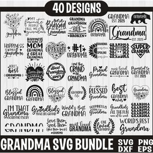 Oma SVG Bundle, Oma Zitate svg, Oma Shirt svg png, Beste Oma aller Oma Shirt SVG, gesegnete Oma SVG, Oma Herz svg