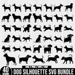 Dog Silhouette SVG Bundle, Dog Breed SVG, Dog Silhouette svg, A-Z Dog Breeds, Dog Silhouette png, Dog Breed Silhouette Svg