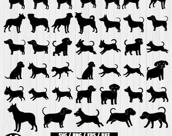 Dog Silhouette SVG Bundle, Dog Breed SVG, Dog Silhouette svg, A-Z Dog Breeds, Dog Silhouette png, Dog Breed Silhouette Svg