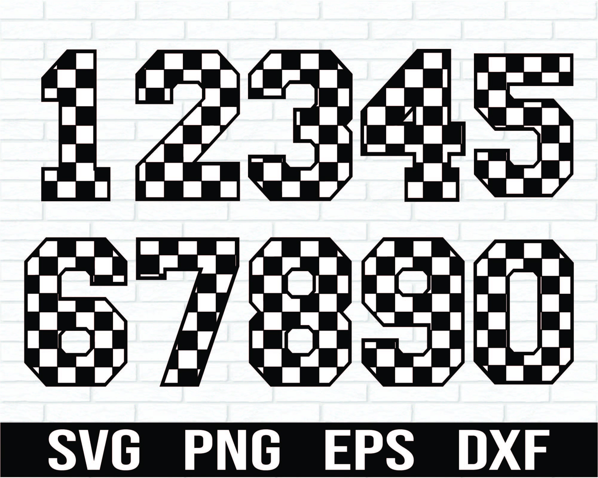 Checkered Numbers SVG Racing Numbers SVG Jersey Numbers SVG nhl-jersey-numbers-on-twitter-g-jonathan-quick-will-wear-jersey