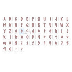 May include: A collection of alphabet letters and numbers, each with a pink and black polka dot pattern. The letters are in both uppercase and lowercase, along with numbers and punctuation marks. The image is on a white background.