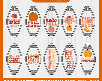 Fall keychain Svg, Motel Keychain SVG, Fall SVG Bundle, Thanksgiving Svg, Autumn Svg, Fall Sign svg, Autumn Bundle Svg