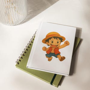 Luffy-notitieboek uit één stuk | Anime-dagboek | Kawaii-manga-schetsboek | Fanart-cadeau | Anime-briefpapier | One Piece stickers-merchandise