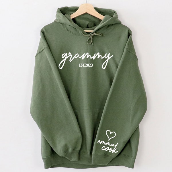 Grammy Hoodie - Cute Grandma Hoodie - Custom Grammy Hoodie - Personalized Family Gift - Grandparent Hoodie - Gift For Gramma