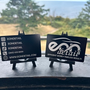 Custom Laser Engraved Business Cards