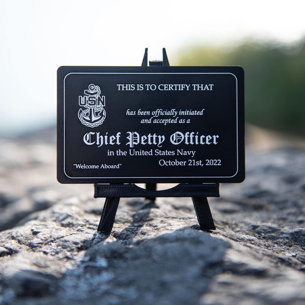 Custom Chief Petty Officer Initiation cards