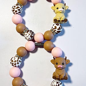 Cup Charms,3D Highland Cow Cup Charm,Tumbler Cup,Silicone Beads,Cup Accessories