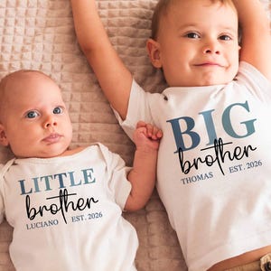 Big Brother & Little Brother Matching Outfit - Matching Sibling Shirts, Matching Outfits - Brother Gift Set, Big Sister Outfit